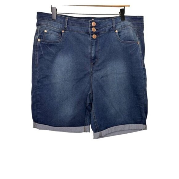 Addition Elle Love & Legend Bermuda Shorts Size 16 NWT Casual Basic Staple Piece - Picture 2 of 9